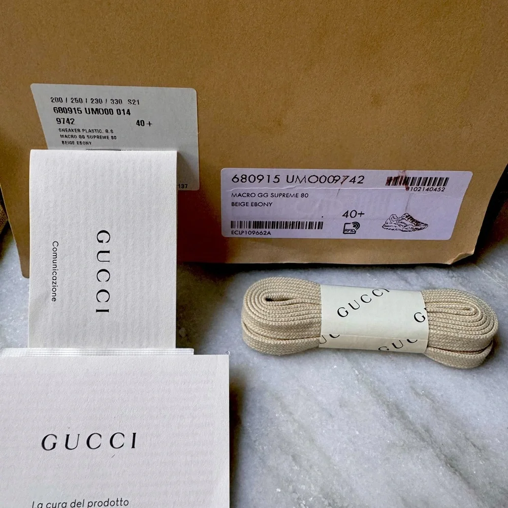 GUCCI Rhyton sneakers EUR 40.5 US 10.5.Authentic and New